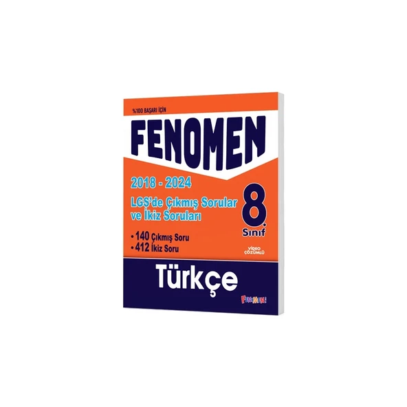 8. Sınıf LGS Türkçe Çıkmış ve İkiz Sorular (2018-2023) Fenomen Kitap ürün görseli 1