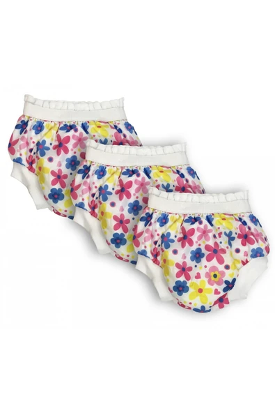 Sema Baby 3'lü Desenli Lüks Alıştırma Külodu No.1 10-15 kg - Flowers ürün görseli 1