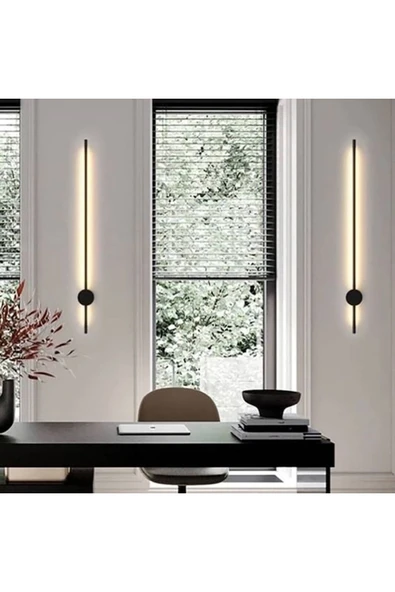voxlamp 70cm Elektrikli Led Duvar Aplik Çubuk Siyah Gün Işığı (ELEKTRİKLİ) ürün görseli 1