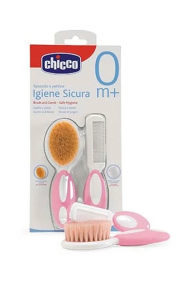 Chicco Pembe Tarak Fırça Seti 8058664011926 ürün görseli 1