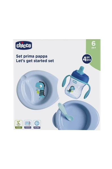 Chicco YEMEK SETI 6M MAVI - Resim 7