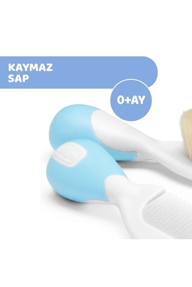 Chicco Fırça Ve Tarak Seti 0 Ay Mavi - Resim 3
