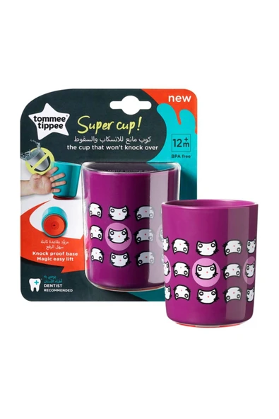 tommee tippee Devrilmez Bardak No Knock Küçük Mor - Resim 2