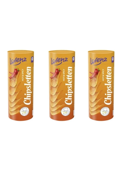 Lorenz Chipsletten Patates Cipsi 100 gr Acı&Baharatlı x 3 Adet ürün görseli 1