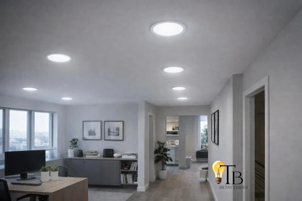 K2 LED Systems 18W Yuvarlak Sıva Altı LED Panel - Resim 2