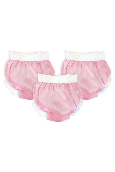 Sema Baby 3'lü Lüks Alıştırma Külodu 10-15 kg - Pembe ürün görseli 1