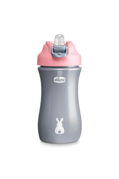 Chicco Pop-Up Pipetli Bardak 2 Yaş+ 350 ml - Pembe ürün görseli 1