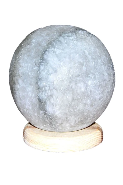 dg concept Küre Model Tuz Lambası Gri Tuzdan Çankırı Tuzu Llambası 3,5-4 Kg. ürün görseli 1