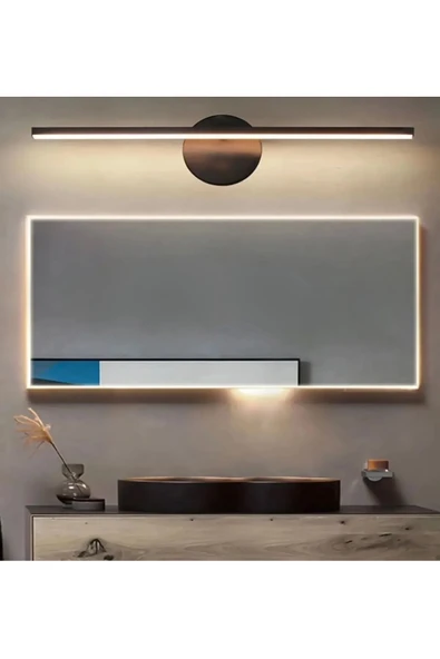 Samsung Modern Dekoratif Ledli Tasarım Siyah Renk Gün Işığı Aplik 50 CM ürün görseli 1