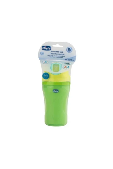 Chicco Isı Yalıtımlı Bardak Yeşil 266ml 18 Ay+ ürün görseli 1