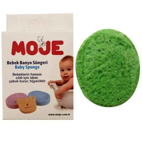 Moje Selülozik Bebek Banyo Süngeri Yeşil ürün görseli 1