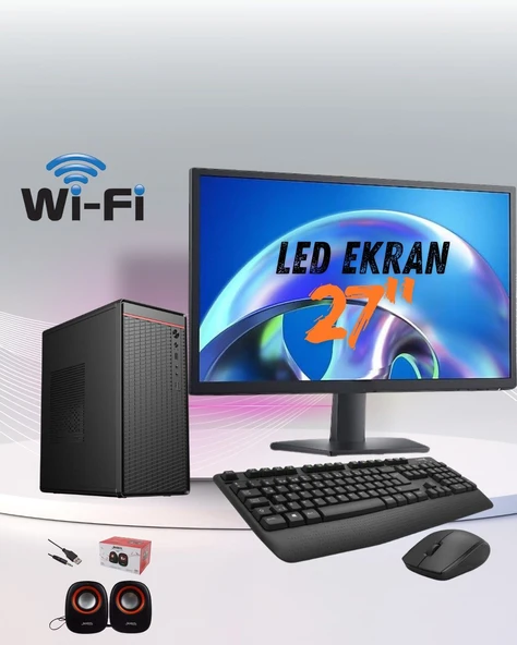 DAGMOR BN2015060 İNTEL İ5 4 8GB RAM 120GB SSD 27'' EKRAN FULL SET MASAÜSTÜ BİLGİSAYAR ürün görseli 1