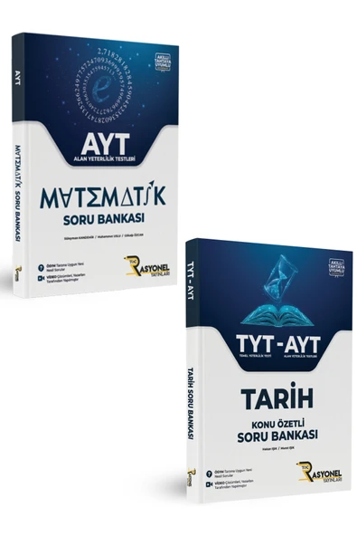 AYT Matematik ve Konu Özetli TYT-AYT Tarih Soru Bankası Seti ürün görseli 1