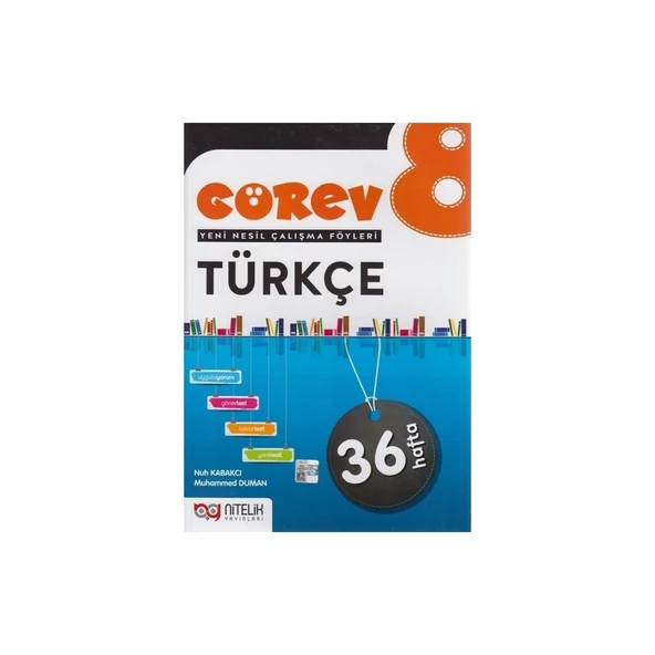 Nitelik 8. Sınıf Görev Türkçe Föy ürün görseli 1