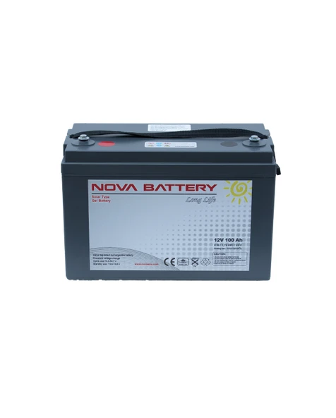 NOVA 12V 100AH SOLAR JEL AKÜ (YENİ ÜRETİM) ürün görseli 1