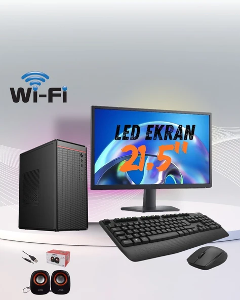 DAGMOR BN2015062 İNTEL İ5 4 16GB RAM 240GB SSD 21.5'' EKRAN FULL SET MASAÜSTÜ BİLGİSAYAR ürün görseli 1
