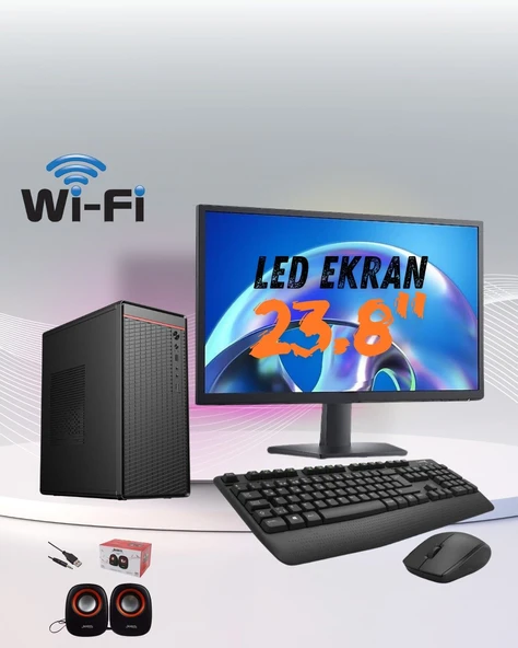 DAGMOR BN2015063 İNTEL İ5 4 16GB RAM 240GB SSD 23.8'' EKRAN FULL SET MASAÜSTÜ BİLGİSAYAR ürün görseli 1