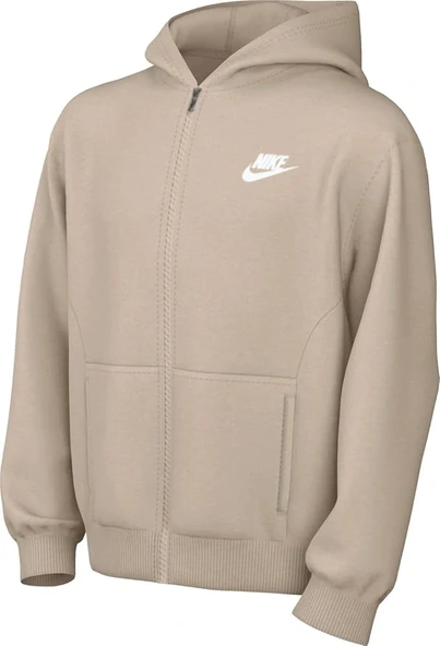 Nike Sportswear Club Fleece Big Kids' Full-Zip Hoodie ürün görseli 1