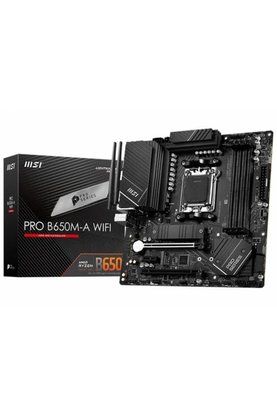 MSI Pro B650M-A Wi-Fi AMD AM5 DDR5 Micro ATX Anakart Outlet ürün görseli 1