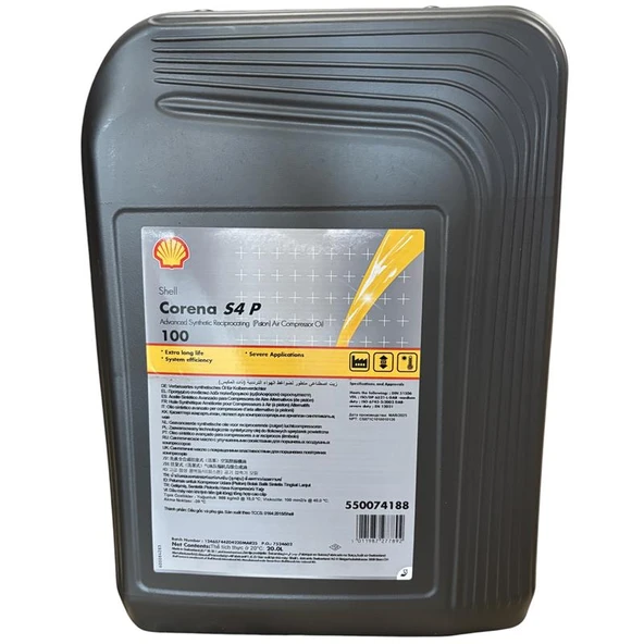 SHELL CORENA S4 P 100 BİDON - 20 LİTRE ürün görseli 1