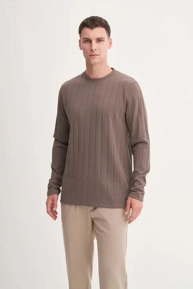 Cazador Premium Kalın Jakarlı Interlok Regular Fit Sweatshirt-53950 ürün görseli 1