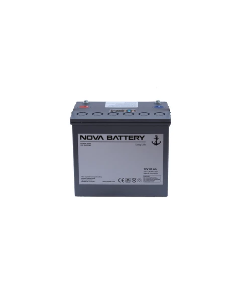 NOVA 12V 80AH MARİN JEL AKÜ (YENİ ÜRETİM) ürün görseli 1