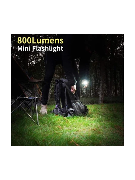 Cob LED Mini Anahtarlık Fener 500 Lümen Şarjlı Mıknatıslı ürün görseli 1