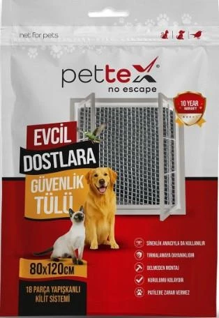 Pettex Evcil Dostlara Pencere Güvenlik Tülü ürün görseli 1