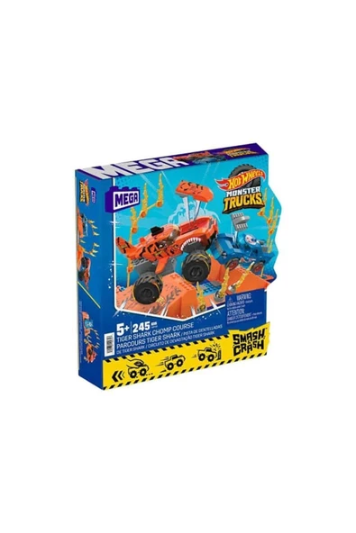 MEGA Mega Hot Wheels Smash N Crash Tiger Shark Çarpışma Seti Hfk88 ürün görseli 1