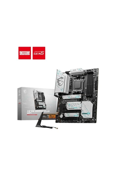 MSI X670E Gaming Plus Wi-Fi AMD AM5 DDR5 ATX Anakart Teşhir ürün görseli 1