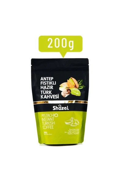 Shazel Antep Fıstıklı Hazır Türk Kahvesi 200 gr ürün görseli 1