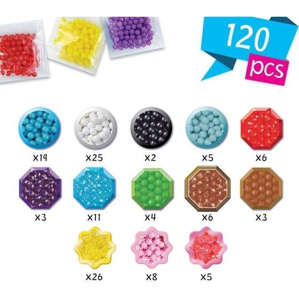 31725 AquaBeads Mini Yaratıcı Set 120 parça +4 yaş ürün görseli 1