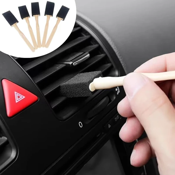 5'li Araba Havalandırma Temizleme Fırçaları Klima Çıkışları,Toz Alma&Otomobil İçi Detaylı Mini Temizlik Aparatları ürün görseli 1
