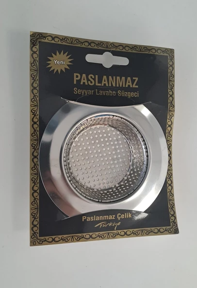 ÇÖP MAK PASLANMAZ SEYYAR LAVABO SÜZGECİ 11cm ürün görseli 1