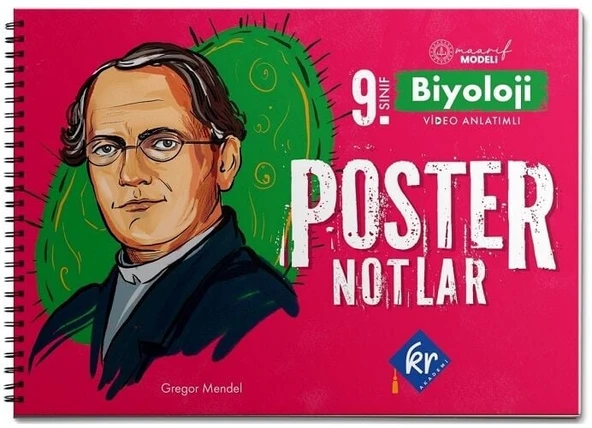 KR Akademi 9. Sınıf Maarif Modeli Biyoloji Poster Notlar KR Akademi Yayınları ürün görseli 1