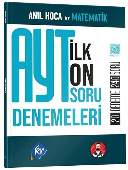 KR Akademi YKS AYT Matematik İlk 10 Soru 20 Deneme Çözümlü - Anıl Hoca KR Akademi Yayınları ürün görseli 1