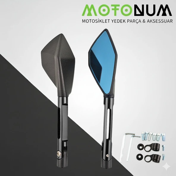 Barossa Adv 125 Modifiye Ayna-Siyah Renk-A03350 ürün görseli 1