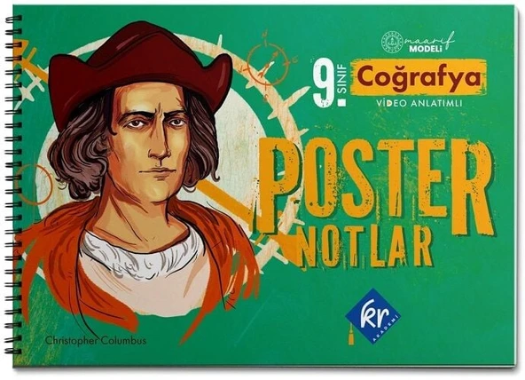 KR Akademi 9. Sınıf Maarif Modeli Coğrafya Poster Notlar KR Akademi Yayınları ürün görseli 1