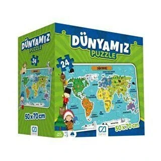 Ca Games Dünyamız Puzzle 24 Parça - 68X48 CM - 3+ ürün görseli 1