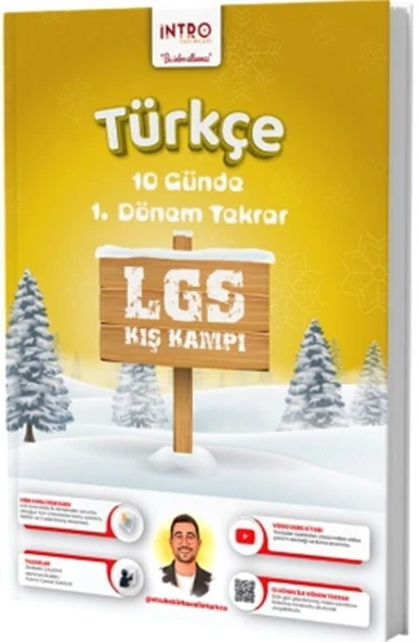 İntro 8. Sınıf LGS Türkçe 10 Günde 1. Dönem Takrar Kış Kampı İntro Yayınları ürün görseli 1