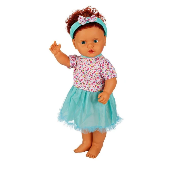 1060011 Lila Sesli Saçlı Et Bebek 60 cm - Stokta Olan Model Gönderilir ürün görseli 1