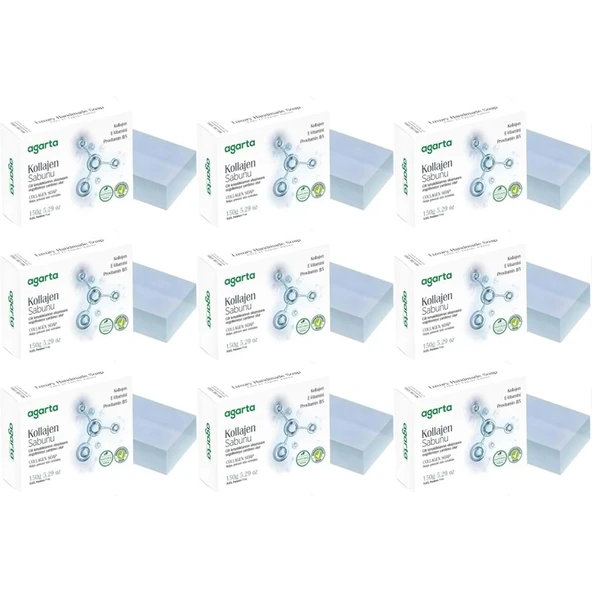 Agarta El Yapımı Doğal Sabun 150GR Kollajen (9 Lu Set) ürün görseli 1