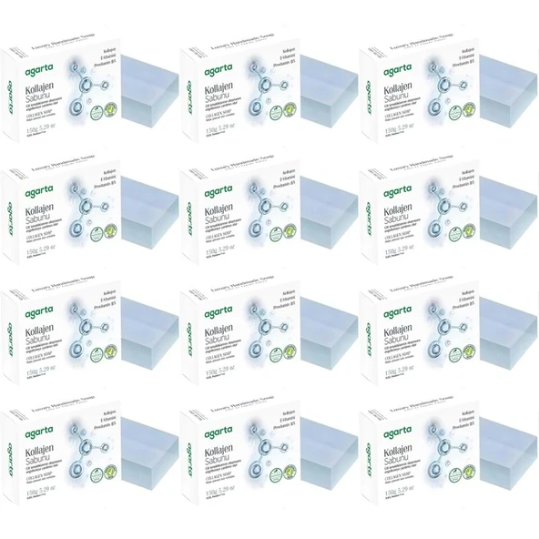 Agarta El Yapımı Doğal Sabun 150GR Kollajen (12 Li Set) ürün görseli 1
