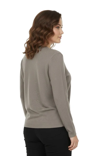 Kadın Yumoş Düğmeli Modelli Bluz BGL-ST05136 - Resim 9