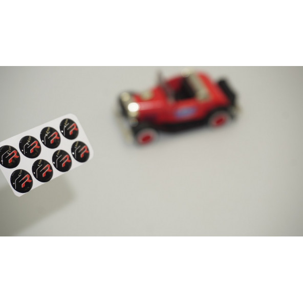 Seat FR Logo Jant Torpido Direksiyon 11mm Damla Sticker Logo Seti ürün görseli 1