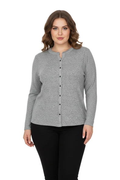 Kadın Yumoş Düğmeli Modelli Bluz BGL-ST05136 - Resim 3