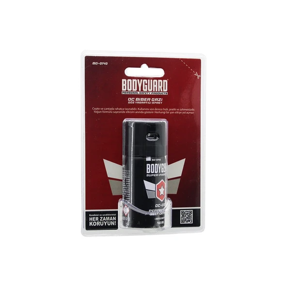 BODYGUARD BG-0140 BİBER GAZI SPREY 40ML KENDİNİ SAVUNMA AMAÇLI KULLANIM (2818) ürün görseli 1