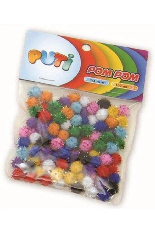 Puti Pom Pom 10 Mm Metalik ürün görseli 1