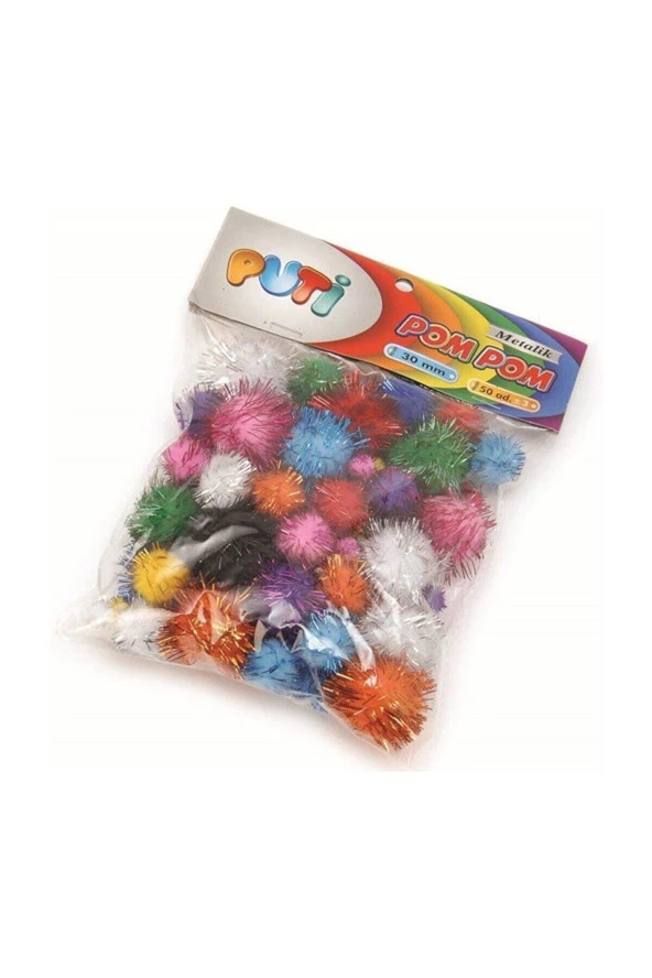 Puti Pom Pom 30 Mm Metalik ürün görseli 1