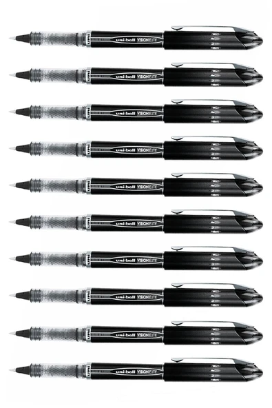 Siyah Pilot Kalem UB-205 Vision Elite 0.5mm 10 Adet Uniball Pilot Kalem 0.5 mm Roller Uçlu Pilot Kalem İnce Uçlu Likit ürün görseli 1